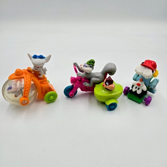Warner Bros McDonald’s Happy Meal Toy Lot Pinky Brain Daffy Bugs Bunny Animaniac - Picture 4 of 16